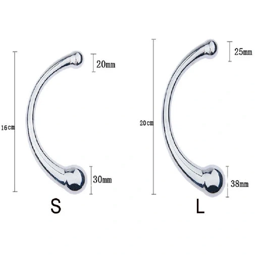 Stainless Double Anal 5858 Ended Elegant Steel Hook 0331